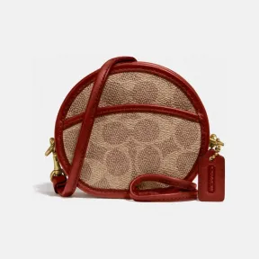 蔻驰/Coach   经典标志帆布圆圈形零钱包 307-B4NQ4