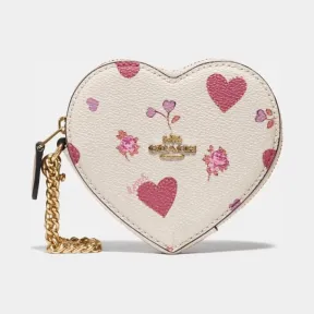 蔻驰/Coach 女士 草原爱心印花爱心零钱包 76323_GDCAH
