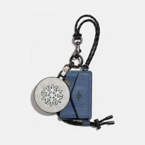 蔻驰/Coach 女士 雪花图案的经典帆布混合材质MIRROR挂件和零钱包 86816_V5CAH