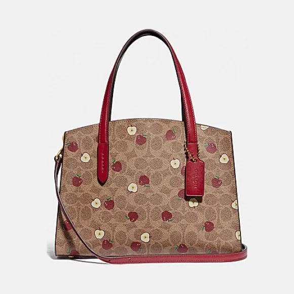 蔻驰/Coach 小苹果印花的经典帆布28号CHARLIE手提包 88251_B4P22