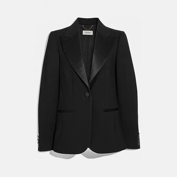 蔻驰/Coach 剪裁休闲西装上衣 88381_BLK