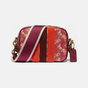 蔻驰/Coach  女士 春节系列马车印花和VARSITY条纹CAMERA 16号手袋 88505-B4PES