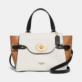 蔻驰/Coach Colorblock Blake Flap Carryall F31414 IMNOK