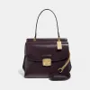 蔻驰/Coach Patent Crossgrain Leather Avary Flap Carryall F37834 IM