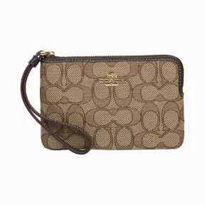 蔻驰/Coach 啡色  帆布 零钱包 F58033-IMC7C
