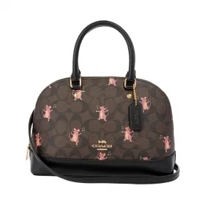 蔻驰/Coach 黑色/啡色 女士 PVC 手袋 F87662-IMPH5