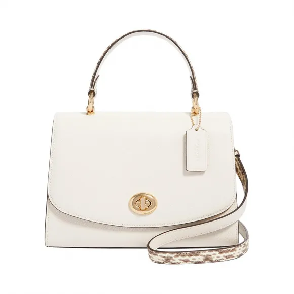 蔻驰/Coach 白色 女士 皮革 手袋 F87667-IMCHK