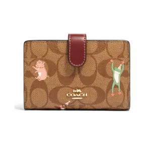 蔻驰/Coach 啡色  皮革 钱包 F87911-IMLL9