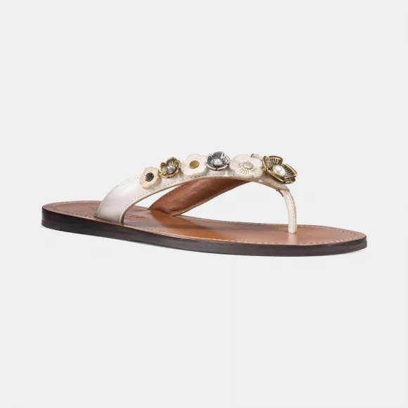 蔻驰/Coach 茶玫瑰凉鞋 G1212 CHK