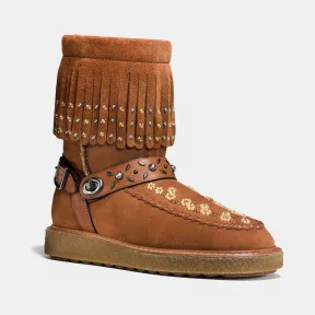 蔻驰/Coach 串珠装饰ROCCASIN羊毛皮靴 G1361 DHE