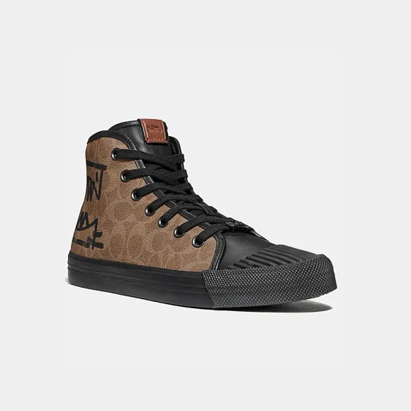 蔻驰/Coach REXY BY GUANG YU C211高帮鞋 G4196-TN-BK-7.5D