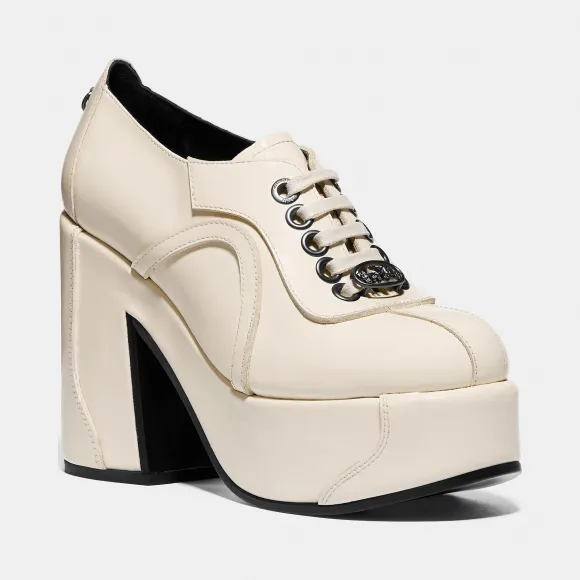 蔻驰/Coach 厚跟牛津鞋 G4219 CHK