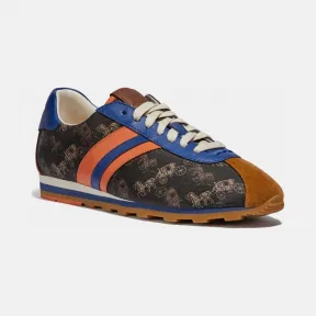 蔻驰/Coach  马车图案印花复古格C170跑鞋 G4802_PQR_10B