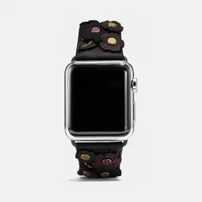 蔻驰/Coach 茶玫瑰嵌花皮革表带 W6132 BLK