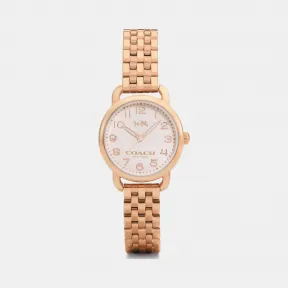 蔻驰/Coach DELANCEY玫瑰金色表盘表链腕表 W6217 B7M
