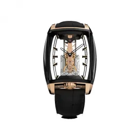 昆仑/Corum golden-bridge系列 37.20 x 51.80 MM 5级钛金属，黑色DLC 涂层 - 5N 18k 玫瑰金 自动机械机芯 男表 B313-04279-313.200.86-0F01-HS15