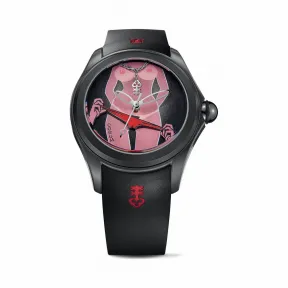 昆仑/Corum 海军上将Legend 42计时表 系列 不锈钢，双面防眩水晶玻璃表镜，水晶玻璃表背 自动机械机芯 L082-03670