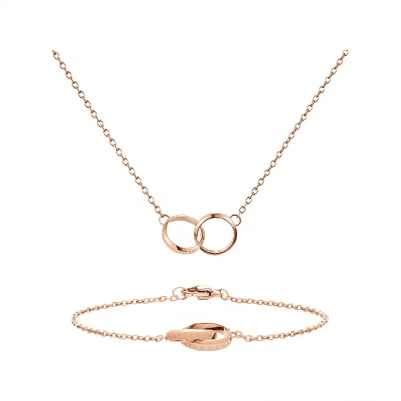 丹尼尔·惠灵顿/Daniel Wellington Elan Unity Necklace + Elan Unity Bracelet 165MM 套装 DW00501008