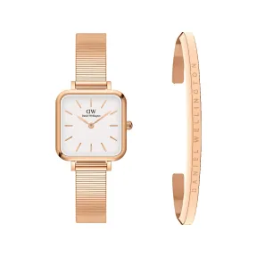 丹尼尔·惠灵顿/Daniel Wellington Quadro Studio + Classic Bracelet 日本石英机芯 套装 DW00501459