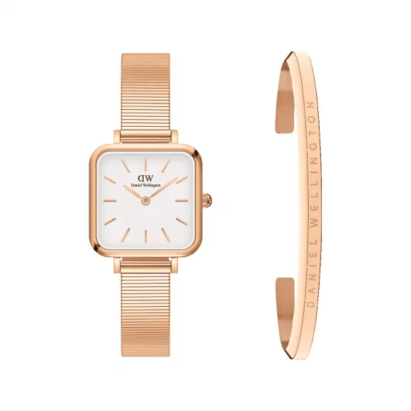丹尼尔·惠灵顿/Daniel Wellington Quadro Studio + Classic Bracelet 日本石英机芯 套装 DW00501459