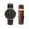 丹尼尔·惠灵顿/Daniel Wellington Classic Sheffield + Bristol Strap 日本石英机芯 套装 DW00501489