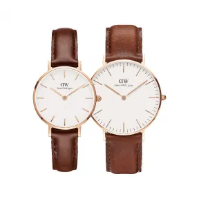 丹尼尔·惠灵顿/Daniel Wellington Petite St Mawes + Classic St Mawes 日本石英机芯 套装 DW00501491