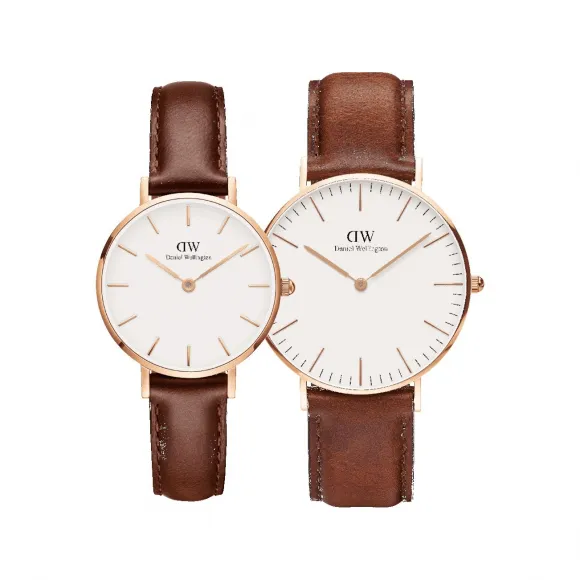 丹尼尔·惠灵顿/Daniel Wellington Petite St Mawes + Classic St Mawes 日本石英机芯 套装 DW00501491