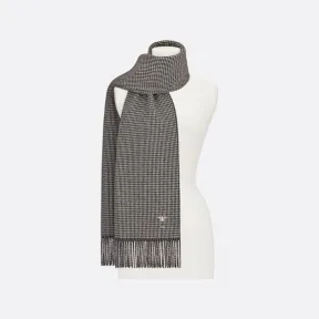 迪奥/Dior 30 Montaigne 围巾 黑色和白色山羊绒面料 25PDP202I001_C089_TU