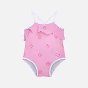 迪奥/Dior My First 泳衣套装 粉色科技面料CD标志 2WBB33KDOB_Y316_T12M