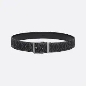 迪奥/Dior 腰带 40 MM黑色帆布 CD Diamond 图案和光滑牛皮革 4423RUCDP_H43E_80