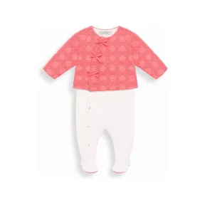 迪奥/Dior 刺绣棉府绸和纯棉针织双面布睡衣 4EBM53PYJH_Y369