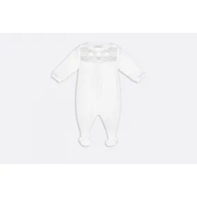 迪奥/Dior 经典藤格纹 cannage 图案刺绣纯棉针织和府绸睡衣  4EBM53PYJJ Y001