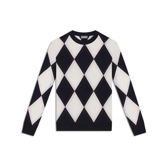 迪奥/Dior argyle 菱形图案 纯羊毛 663M657ZT618_C580