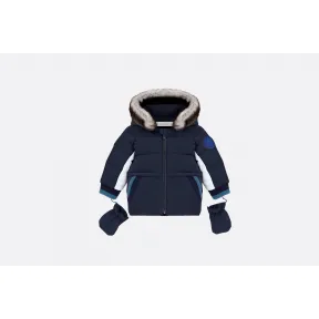 迪奥/Dior 海蓝色涂层科技帆布羽绒服  8HBM47PUFA Y71C