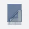 迪奥/Dior 双面围巾 蓝色和灰色桑蚕丝面料CD Icon刺绣 93E0015DH001_C535_TU