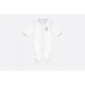 迪奥/Dior 灰色棉府绸和针织双面布睡衣  9EBP43PYJB Y90B