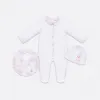 迪奥/Dior 新生儿礼品套装 白色棉缎混纺淡粉色茹伊印花 9HBG53KDOA_Y353_T03M