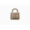 迪奥/Dior Lady Dior金色小牛皮袖珍手提包 M0505OWEC M19J