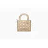 迪奥/Dior Lady Dior金色小牛皮袖珍手提包 M0505OWEC M20J