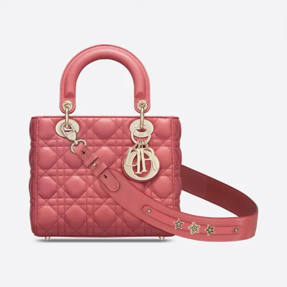 迪奥/Dior 灰粉色羊皮革 My ABCDior Lady Dior 手袋 M0538OCAL-M59P
