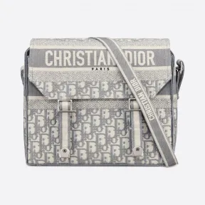 迪奥/Dior 灰色刺绣 Dior Oblique 图案 Diorcamp 信使包 M1291VRIW-M932