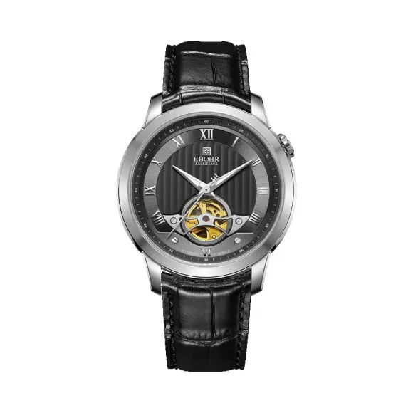 依波/Ebohr 大师系列 42.50mm 不锈钢表壳 合成蓝宝石玻璃表镜 男表 17010431