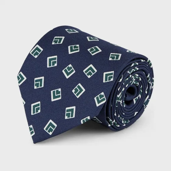 乔治阿玛尼/Giorgio Armani 几何图案提花刺绣面料领带 46658759al