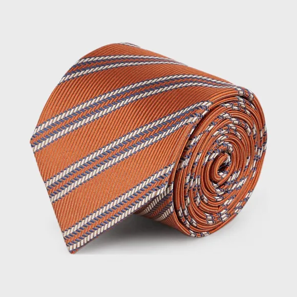 乔治阿玛尼/Giorgio Armani 斜条纹真丝领带 46657139qc