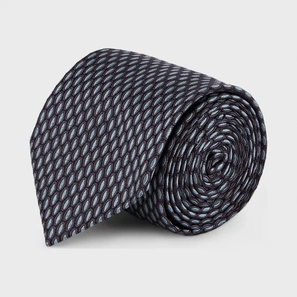 乔治阿玛尼/Giorgio Armani 微型图案真丝领带  46654425px