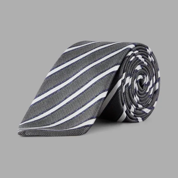 乔治阿玛尼/Giorgio Armani 斜条纹真丝领带 46622971pe