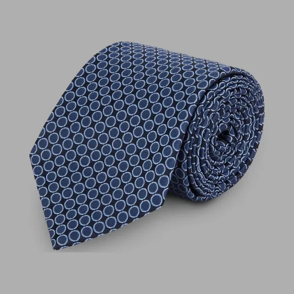 乔治阿玛尼/Giorgio Armani 几何图案提花刺绣面料领带 46623895dn