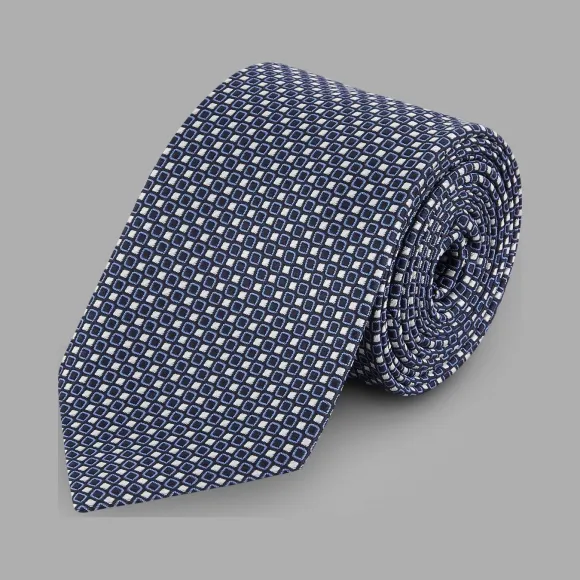 乔治阿玛尼/Giorgio Armani 几何图案提花刺绣面料领带 46623902as