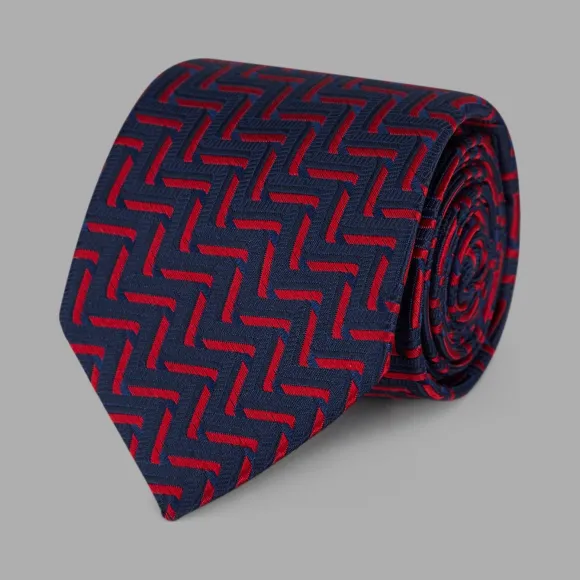 乔治阿玛尼/Giorgio Armani 几何图案真丝领带 46622953qh