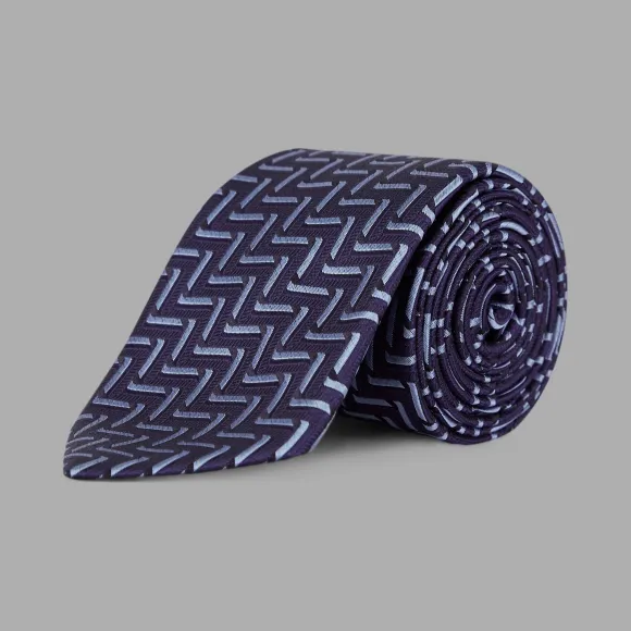 乔治阿玛尼/Giorgio Armani 几何图案真丝领带 46622946aq